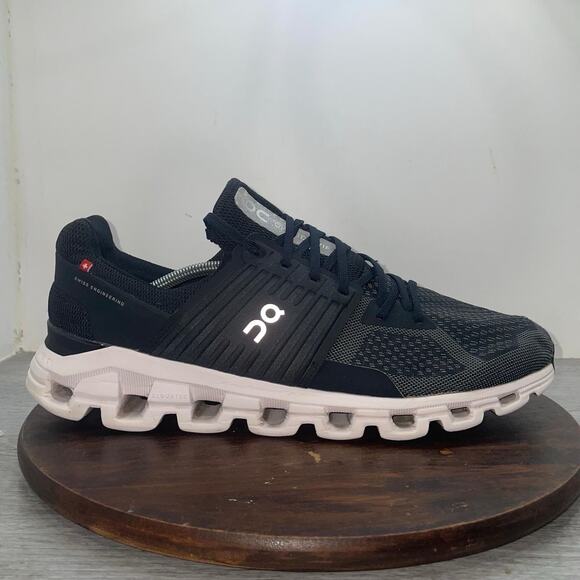 On Cloudswift Mens Size 13 Black White Athletic Running Walking Shoes Sneakers main image 10